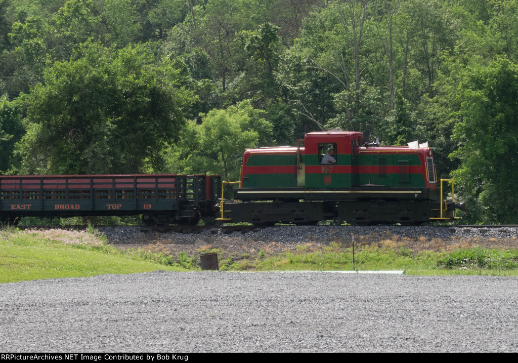 EBT m-7 in profile near McMullen's summit